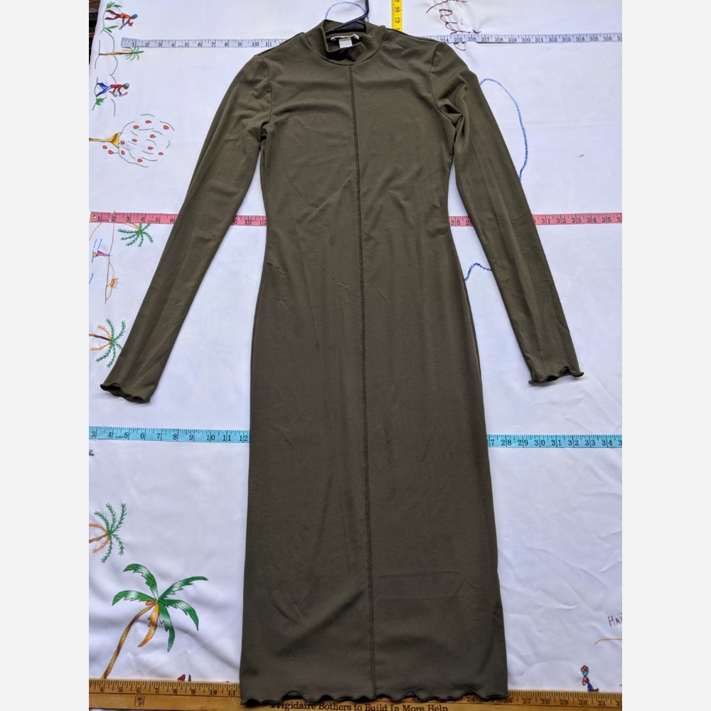 Women's Small H&M Form Fitting Long Elastic Dress - Picture 3 of 5